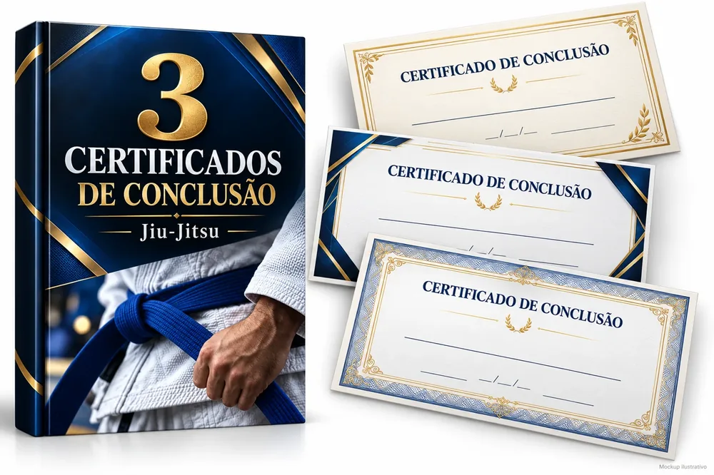 3 certificados de conclusão: nova capa e prévias ilustrativas do material
